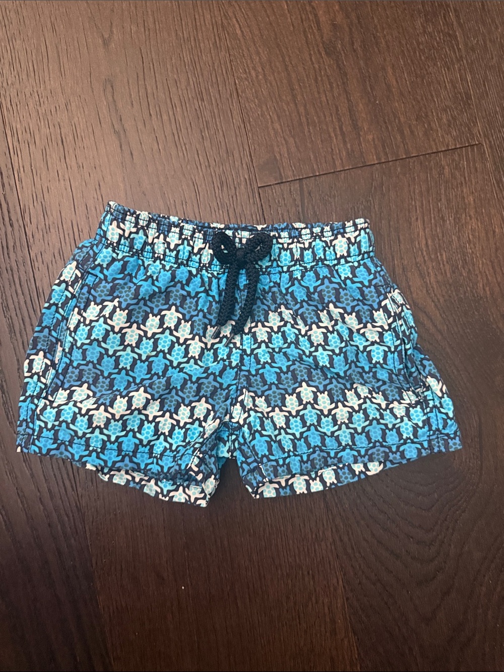 Vilebrequin Blue & White Patterned Kids Swim Trunks